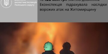 Понад 126 млн грн збитків довкіллю: тисячі тонн викидів після ударів по Коростеню та Овруч