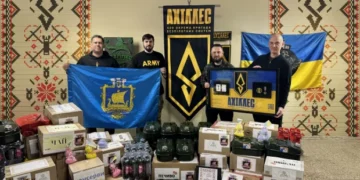 З Києва на передову: Дніпровський район передав підкріплення легендарним «Ахіллесам»