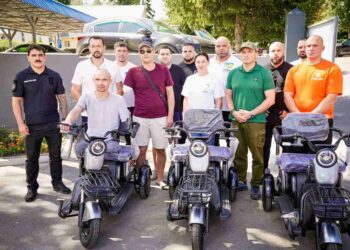 «Скутери для Героїв»: понад 150 ветеранів отримали електроскутери від Християнського корпусу та фонду «Надія»